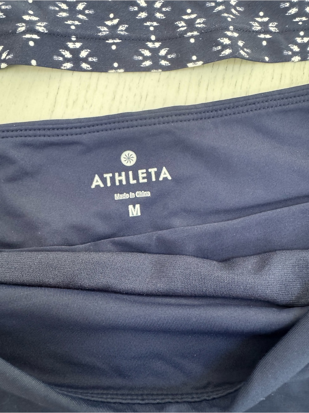 AthNavy Printed Tankini Top & Navy Skort Set - Picture 3 of 5